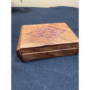 Wooden Jewelry Box One Compartment Storage